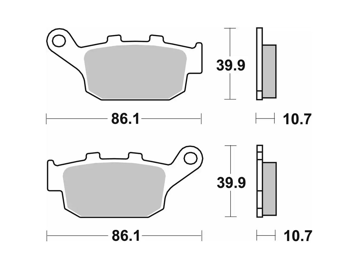 Pastilhas de Travão 614HF - SBS 2