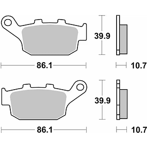 Pastilhas de Travão 614HF - SBS