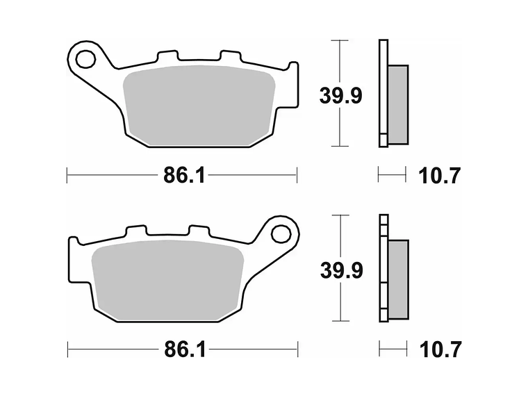 Pastilhas de Travão 614LS - SBS 2