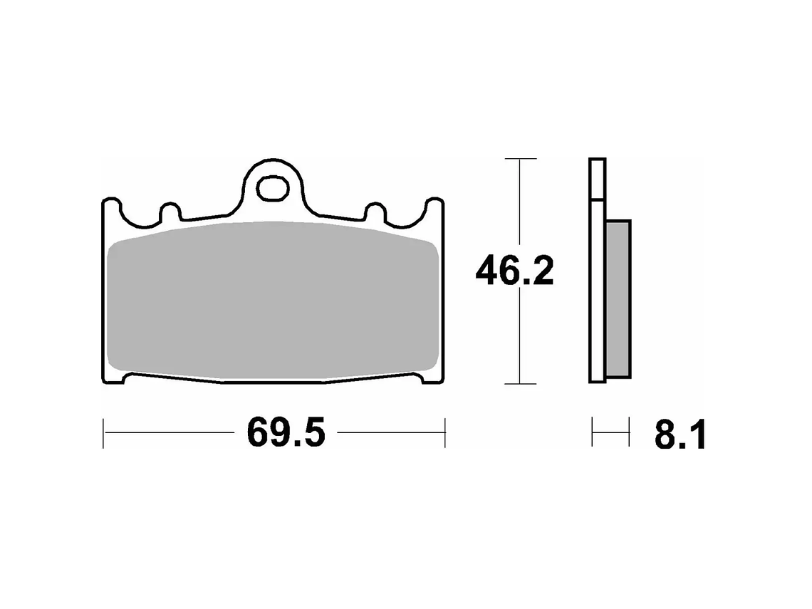 Pastilhas de Travão 631HF - SBS 2