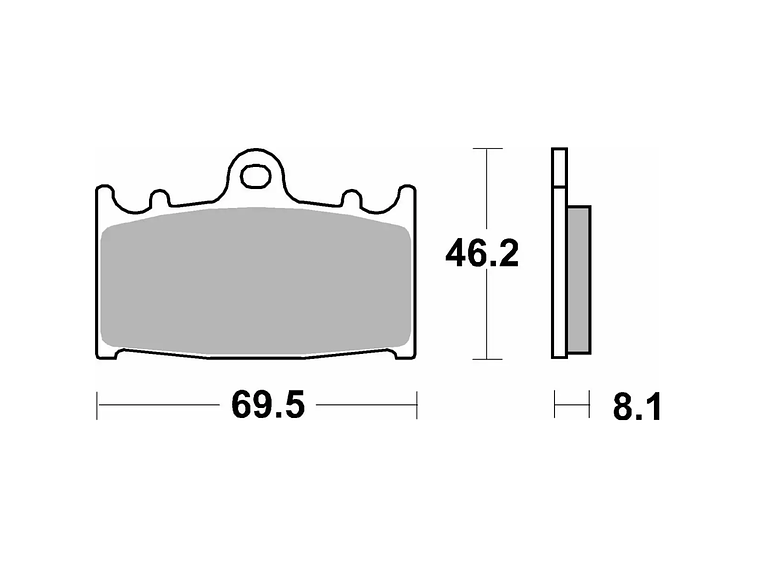 Pastilhas de Travão 631HF - SBS 2