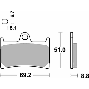 Pastilhas de Travão 634HF - SBS