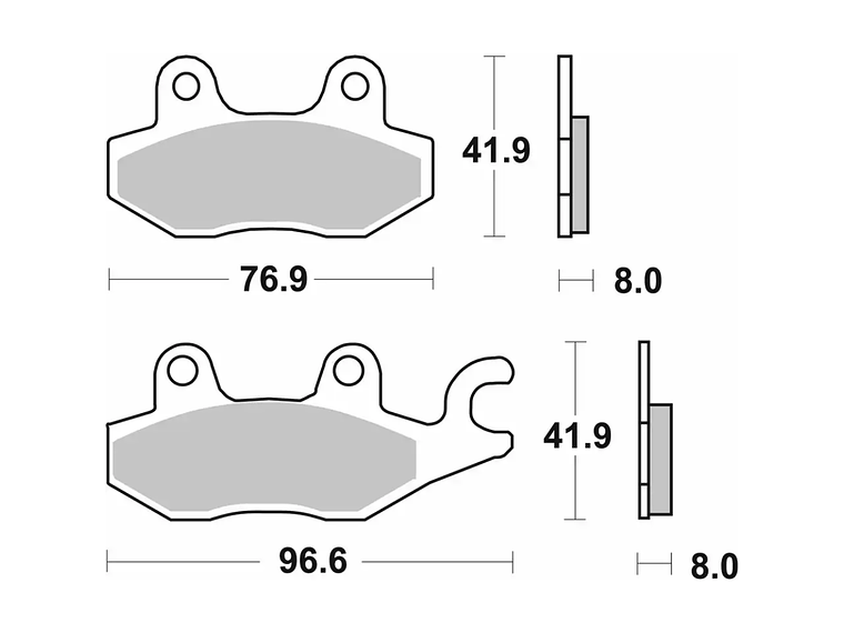 Pastilhas de Travão 638HF - SBS 2