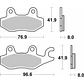 Pastilhas de Travão Honda CB F 125 638HF - SBS - thumbnail 2