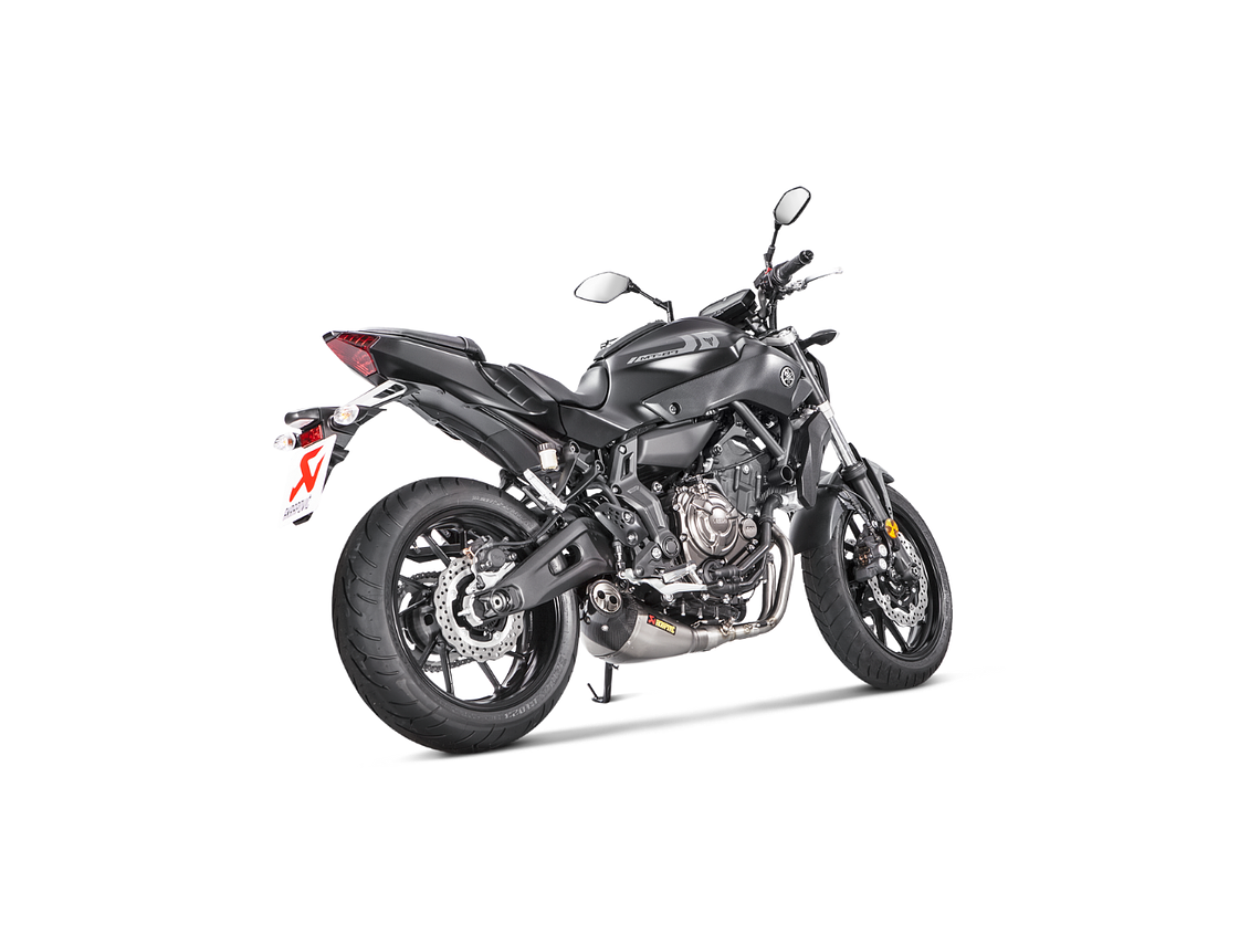 Escape Akrapovic Titanium e Carbon Yamaha MT-07 / Tracer 700 / XSR 700  3