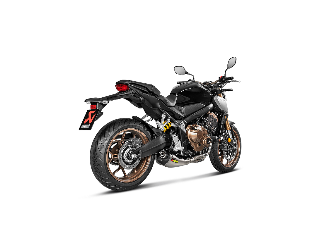 Escape Akrapovic Titanium (Carbono) CB650R / CBR650R / CB650F  3