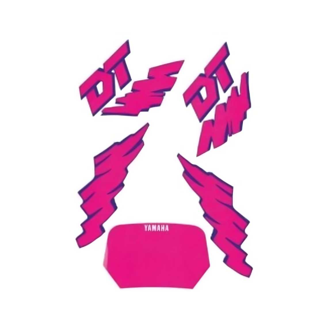 Kit Autocolantes Yamaha DT 50 Antiga Rosa  1