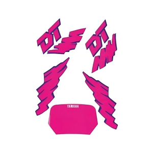 Kit Autocolantes Yamaha DT 50 Antiga Rosa 