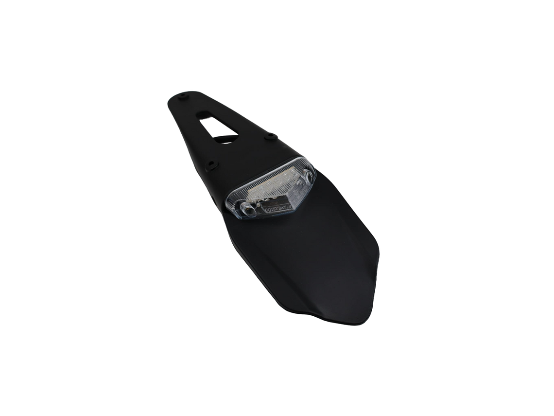 Guarda Lamas Traseiro Universal c/Farolim LED (Branco)  1