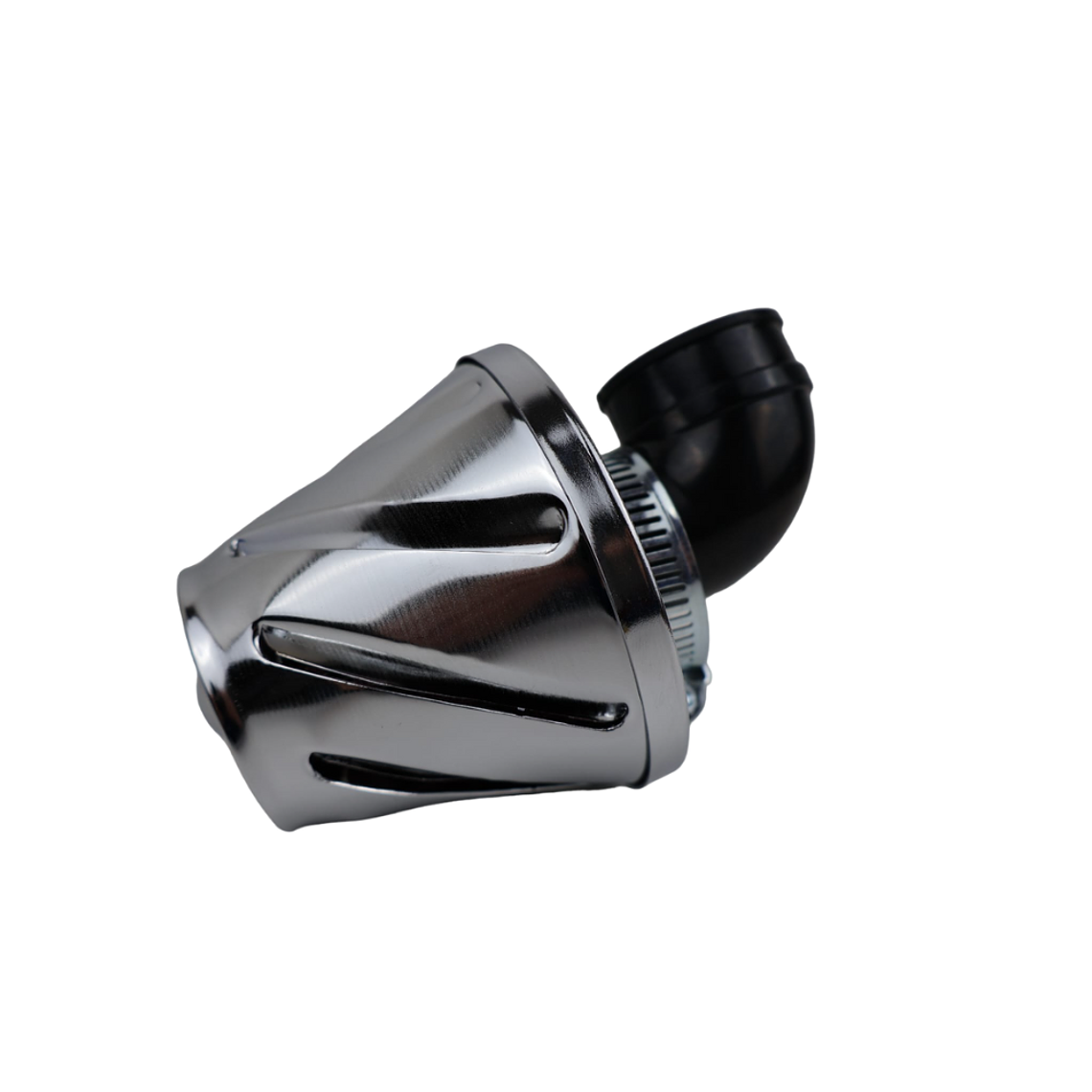 Filtro Ar Cónico 35mm Curvo 90º Cromado  1