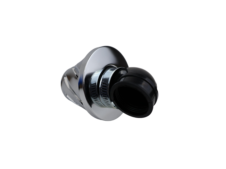 Filtro Ar Cónico 35mm Curvo 90º Cromado  2