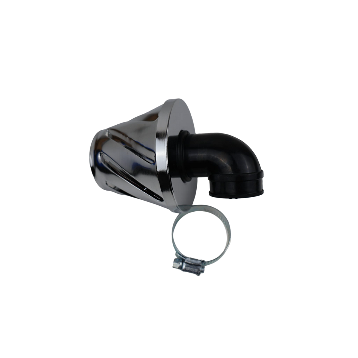 Filtro Ar Cónico 35mm Curvo 90º Cromado  3