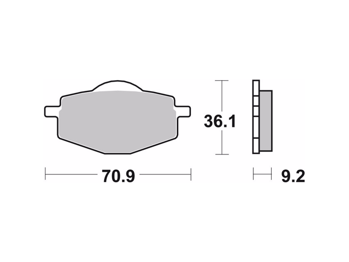 Pastilhas de Travão Yamaha DTR 125 Brembo  3