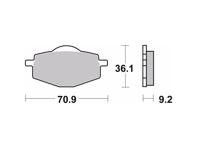 Pastilhas de Travão Yamaha DTR 125 Brembo  3