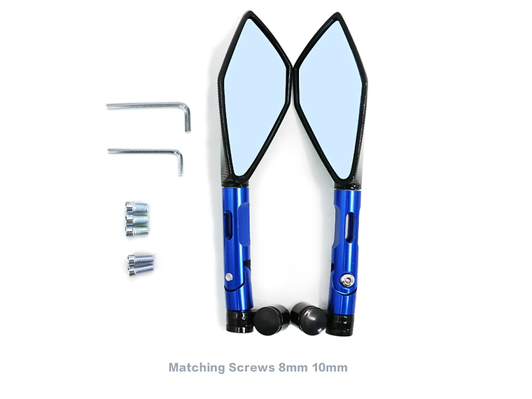 Espelhos Tipo Rizoma para Mota (Pequenos) 8