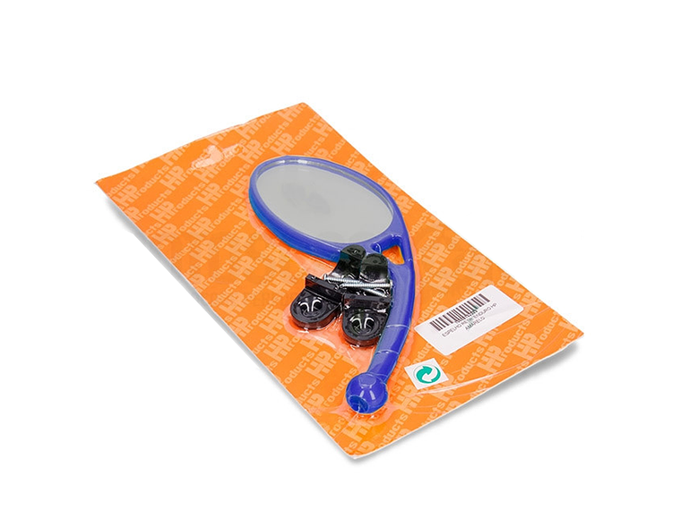 Espelho Retrovisor Universal com Abraçadeira Esquerdo (Azul) 1