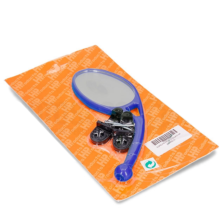 Espelho Retrovisor Universal com Abraçadeira Esquerdo (Azul) 1