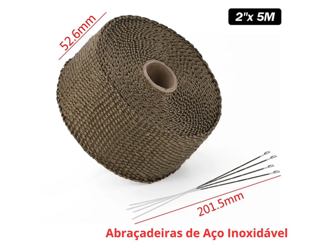 Fita / Manta Térmica para Escapes e Coletores 1