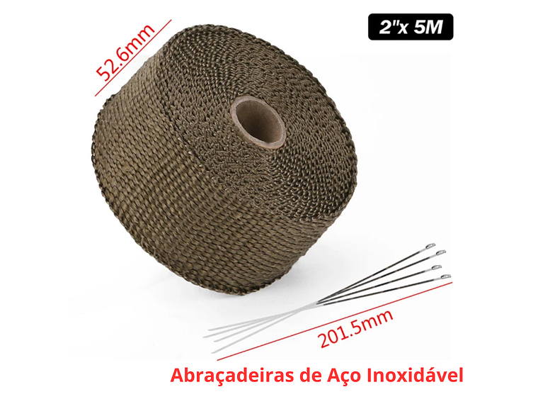 Fita / Manta Térmica para Escapes e Coletores 1