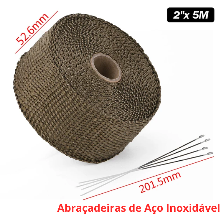 Fita / Manta Térmica para Escapes e Coletores 1