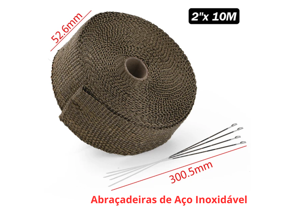 Fita / Manta Térmica para Escapes e Coletores 2