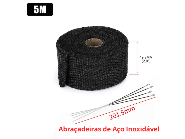 Fita / Manta Térmica para Escapes e Coletores 3