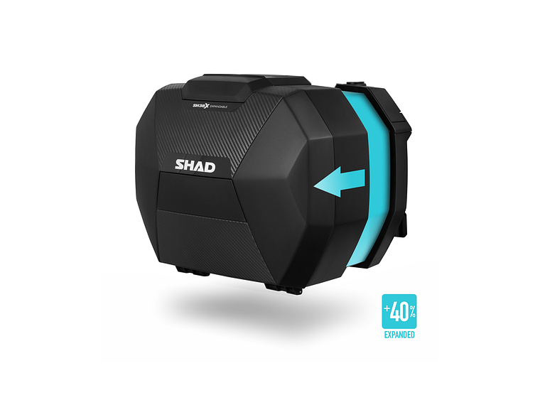 Malas Laterais Expansíveis SHAD SH38X (Painel Carbono)  2