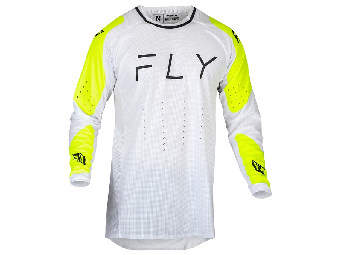 Camisola MX Fly Racing Evolution Dst (Branco/Neon) 1