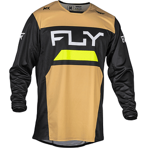 Camisola Fly Racing Kinetic Reload Jersey (Preto/Amarelo)