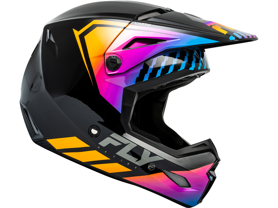 Capacete Fly Racing Kinetic Menace (Preto/Sunrise)  4