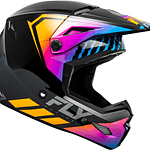 Capacete Fly Racing Kinetic Menace (Preto/Sunrise) 