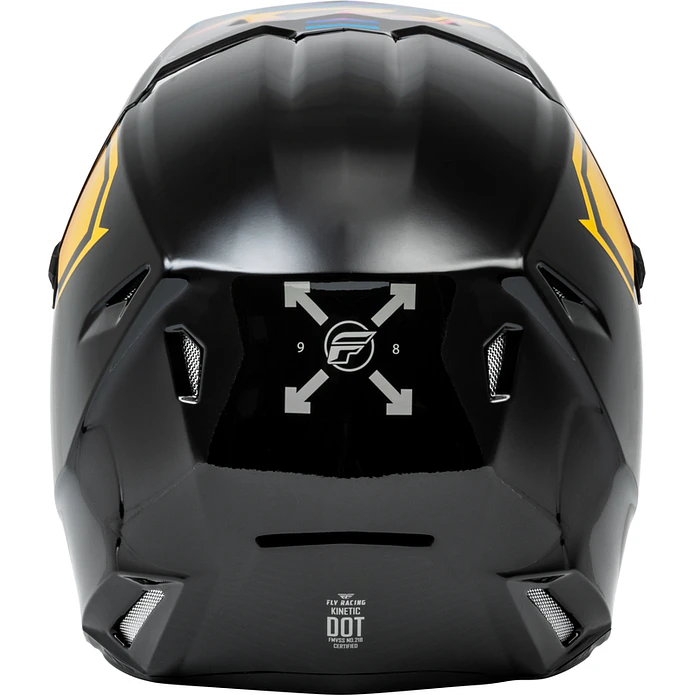 Capacete Fly Racing Kinetic Menace (Preto/Sunrise)  2