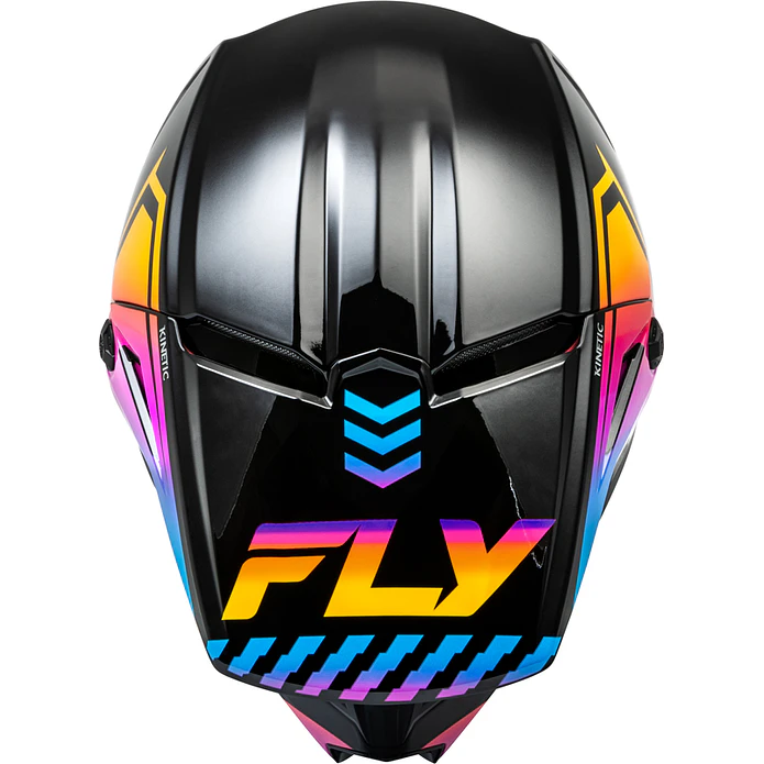 Capacete Fly Racing Kinetic Menace (Preto/Sunrise)  3