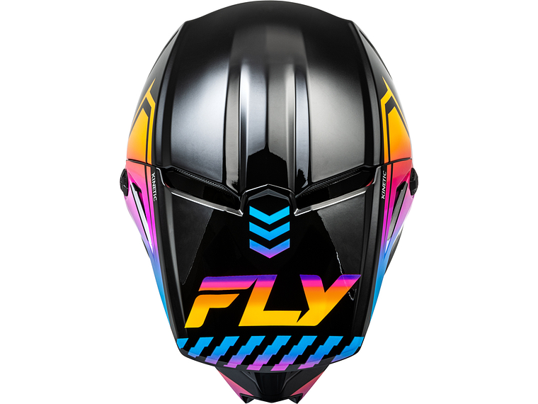 Capacete Fly Racing Kinetic Menace (Preto/Sunrise)  3