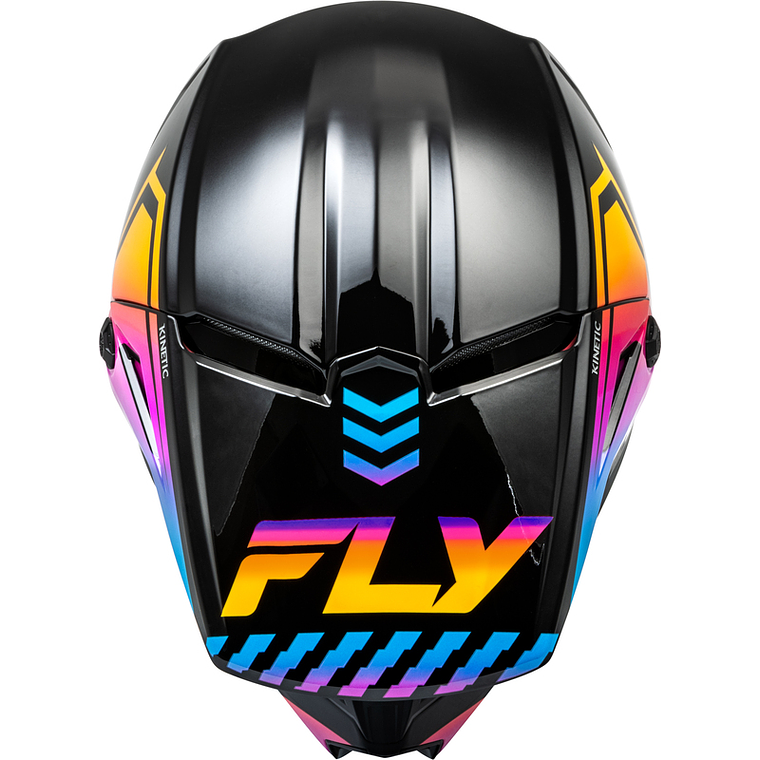 Capacete Fly Racing Kinetic Menace (Preto/Sunrise)  3