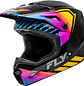 Capacete Fly Racing Kinetic Menace (Preto/Sunrise)  - Thumbnail 1