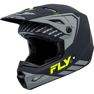 Capacete FLY RACING Kinetic Menace (Cinza Mate) 