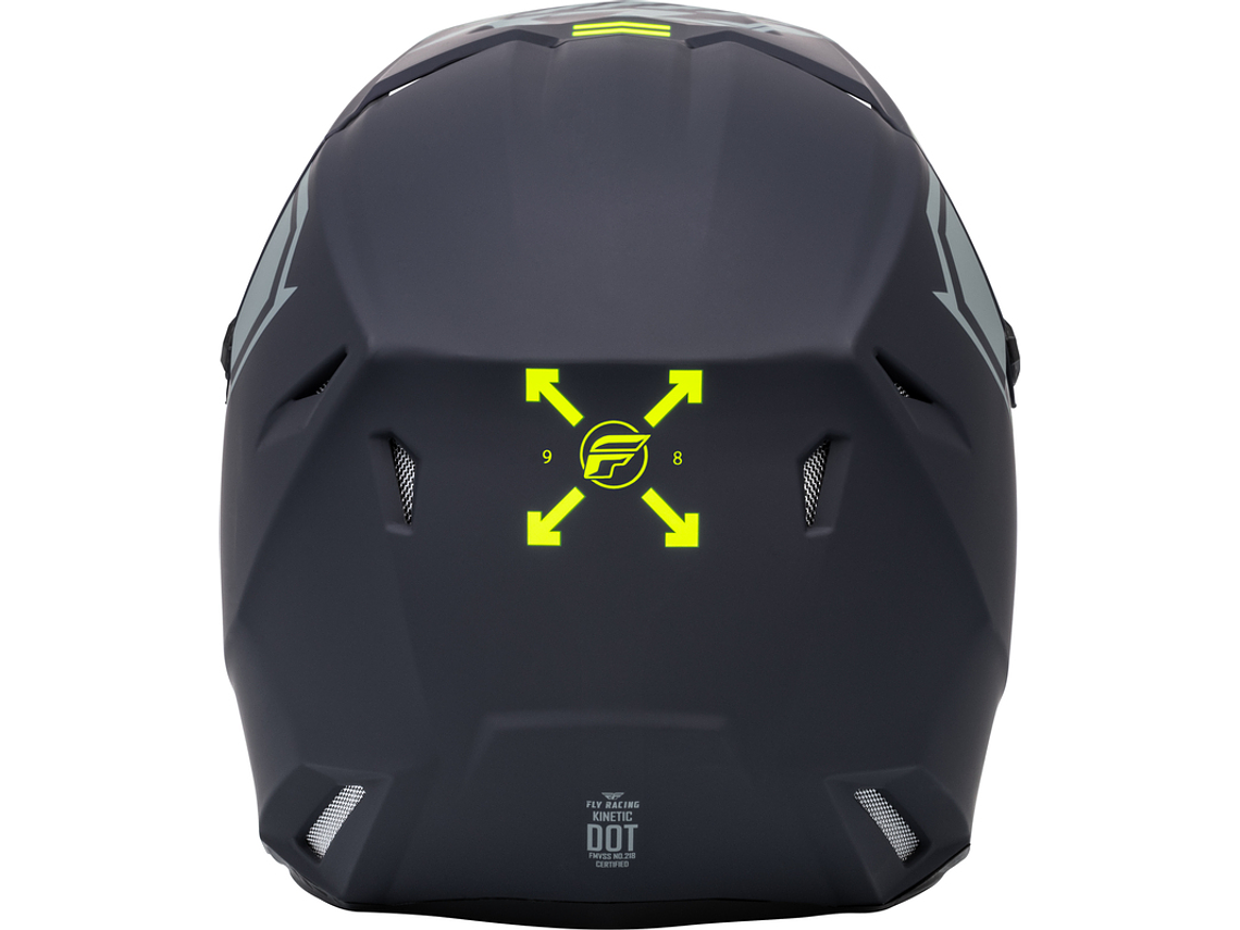 Capacete FLY RACING Kinetic Menace (Cinza Mate)  2