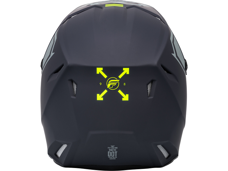 Capacete FLY RACING Kinetic Menace (Cinza Mate)  2