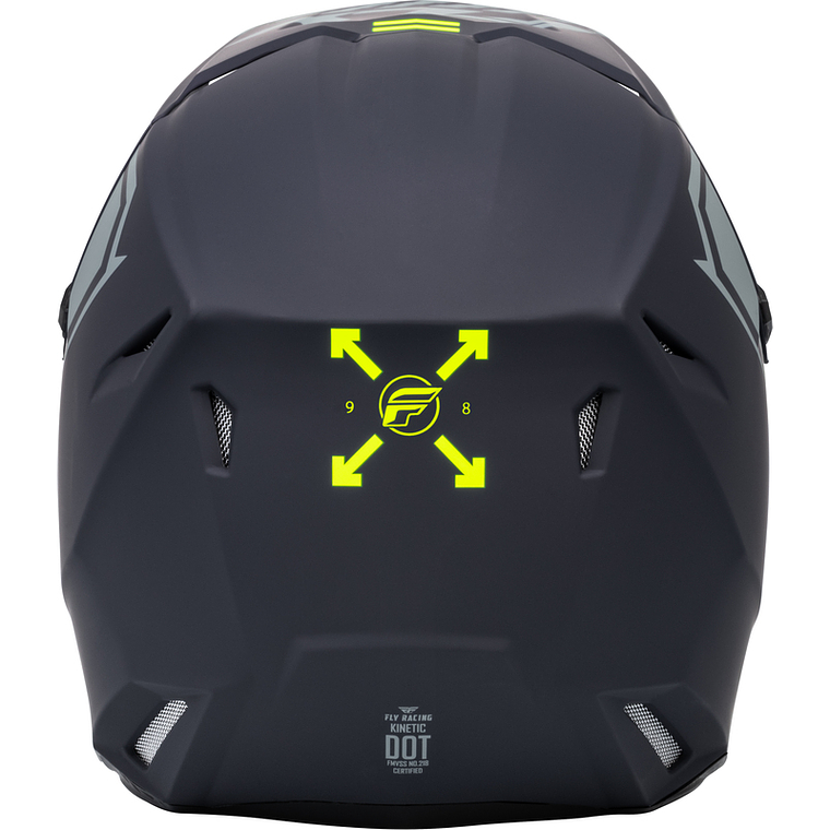 Capacete FLY RACING Kinetic Menace (Cinza Mate)  2