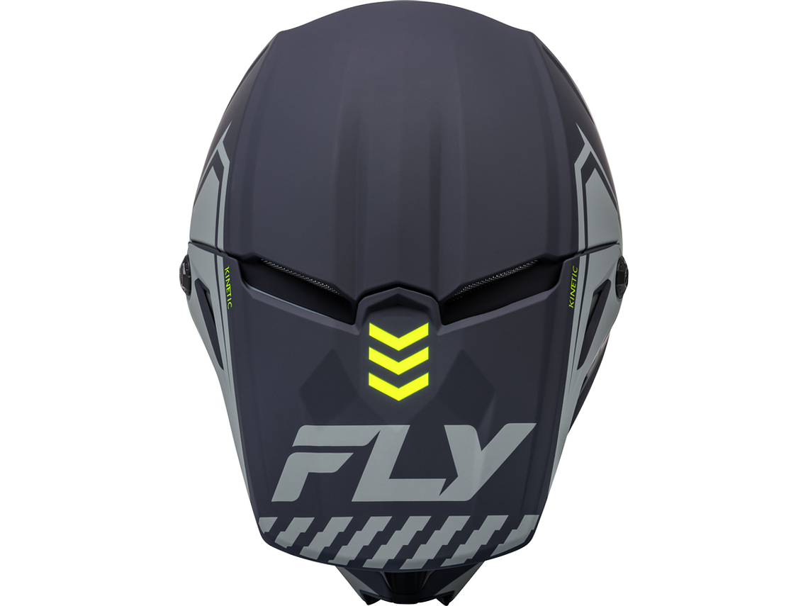 Capacete FLY RACING Kinetic Menace (Cinza Mate)  3