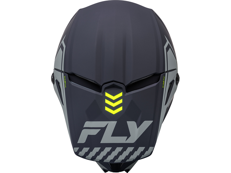 Capacete FLY RACING Kinetic Menace (Cinza Mate)  3