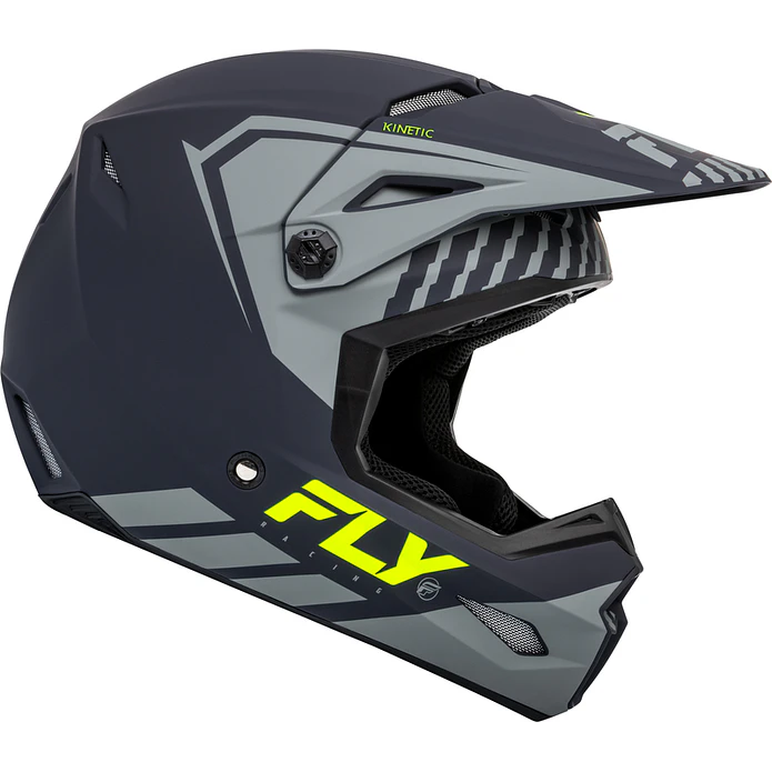 Capacete FLY RACING Kinetic Menace (Cinza Mate)  4