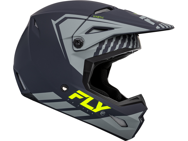 Capacete FLY RACING Kinetic Menace (Cinza Mate)  4