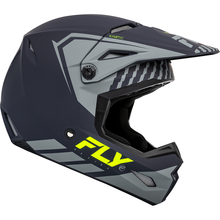 Capacete FLY RACING Kinetic Menace (Cinza Mate)  4