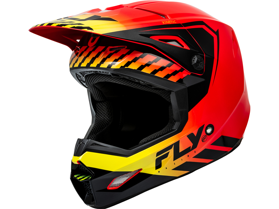 Capacete FLY RACING Kinetic Menace (Cinza Mate)  1