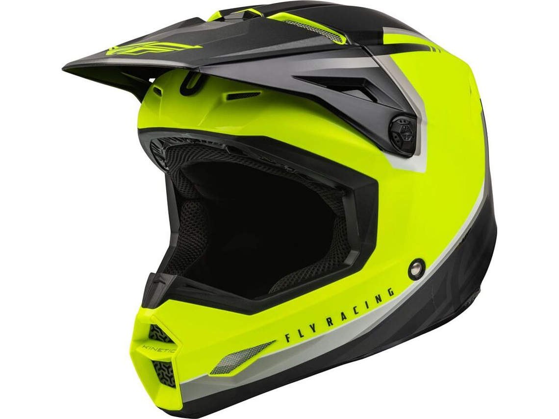 Capacete Fly Racing Kinetic Vision (Amarelo Fluo)  1
