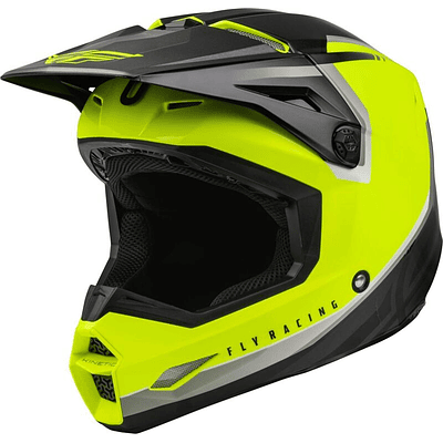 Capacete Fly Racing Kinetic Vision (Amarelo Fluo) 