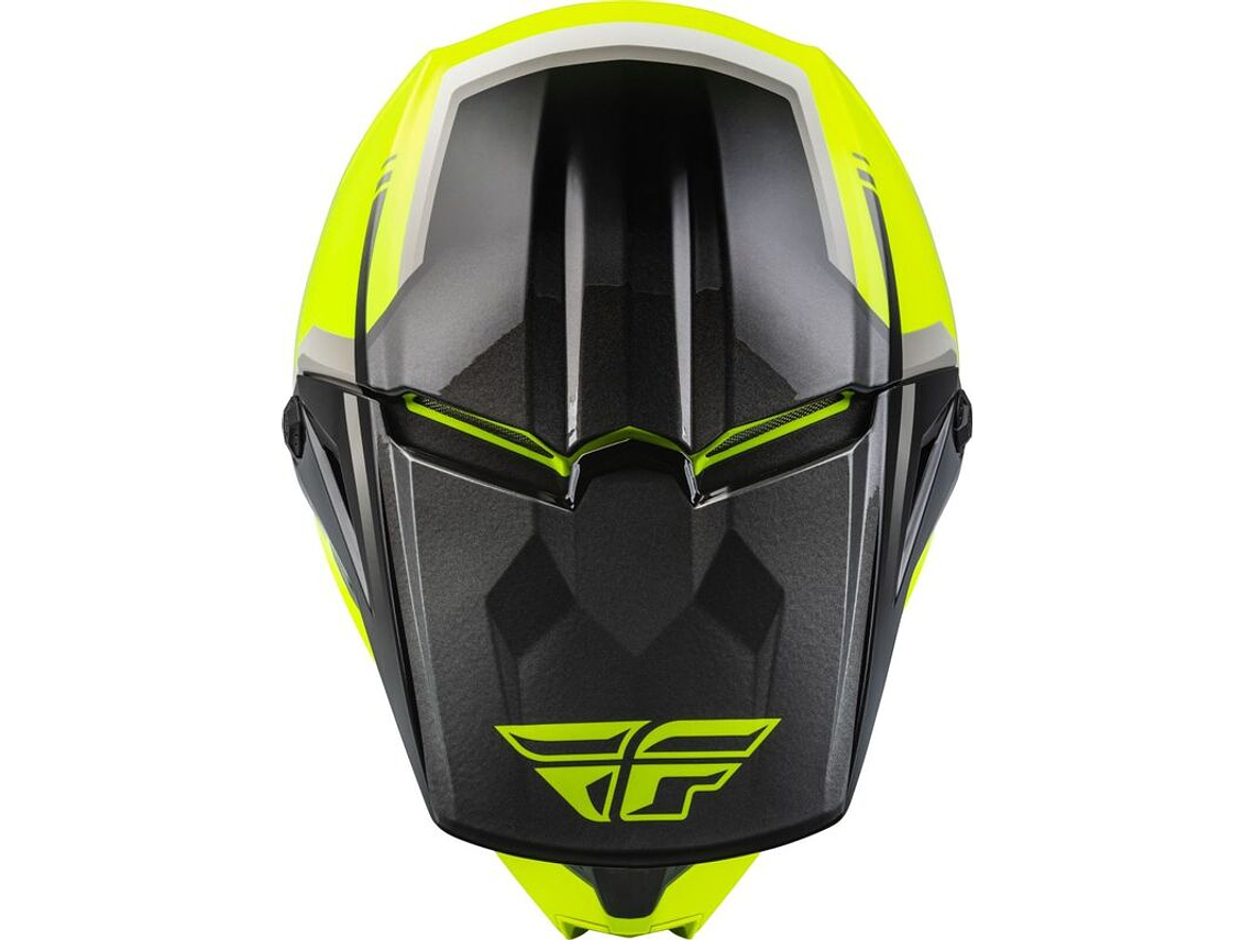 Capacete Fly Racing Kinetic Vision (Amarelo Fluo)  3