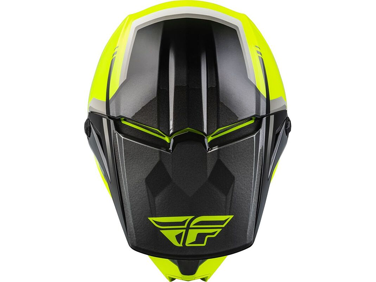 Capacete Fly Racing Kinetic Vision (Amarelo Fluo)  3